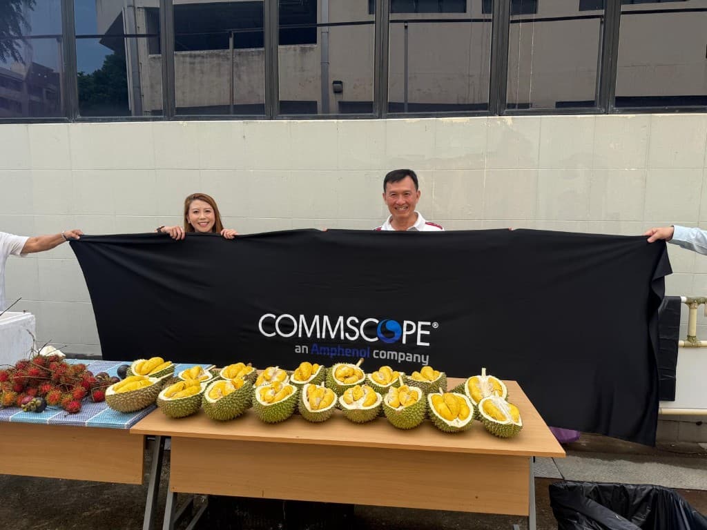 Durian Party with CommScope — July 10, CommScope banner
