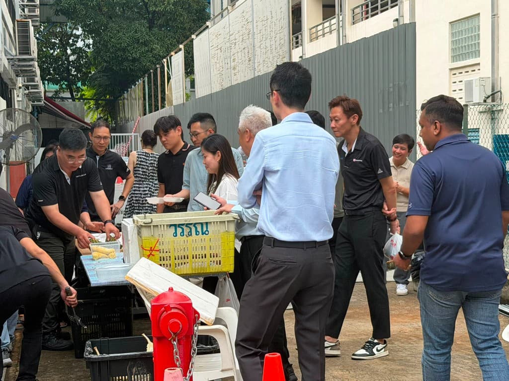 Durian Party with CommScope — July 10, serving station