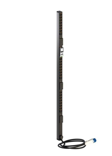 Intelligent PDU, switched (Node version), Zero-U, 1 phase 32A, 21 C13 outlets + 3 C19 outlets, with cord locking