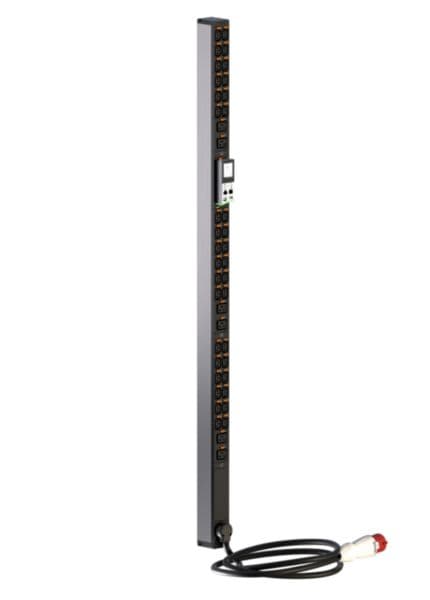 Intelligent PDU, metered (Node version), Zero-U, 3 phase 16A, 36 HD C13 outlets + 6 C19 outlets, with cord locking