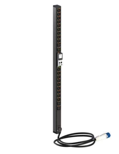 Intelligent PDU, metered (Node version), Zero-U, 1 phase 16A, 18 C13 outlets + 4 C19 outlets, with cord locking