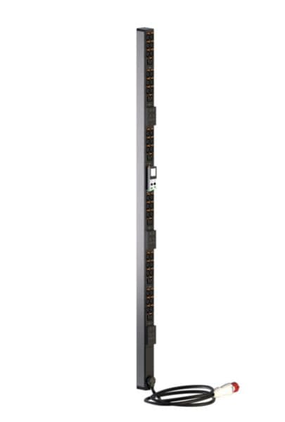 Intelligent PDU, metered (Node version), Zero-U, 3 phase 32A, 36 HD C13 outlets + 6 C19 outlets, with cord locking