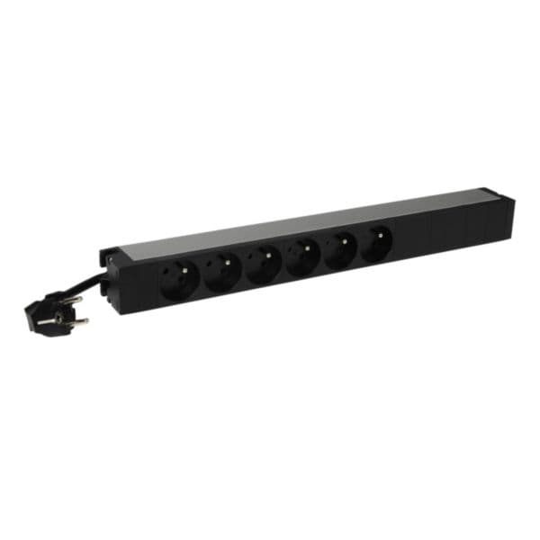 LCS³ 19" PDU 1U 6 x 2P+E french standard with 3m power supply cord