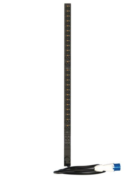 PDU, Zero-U, 1 phase 32A, 20 C13 outlets + 4 C19 outlets, with cord locking