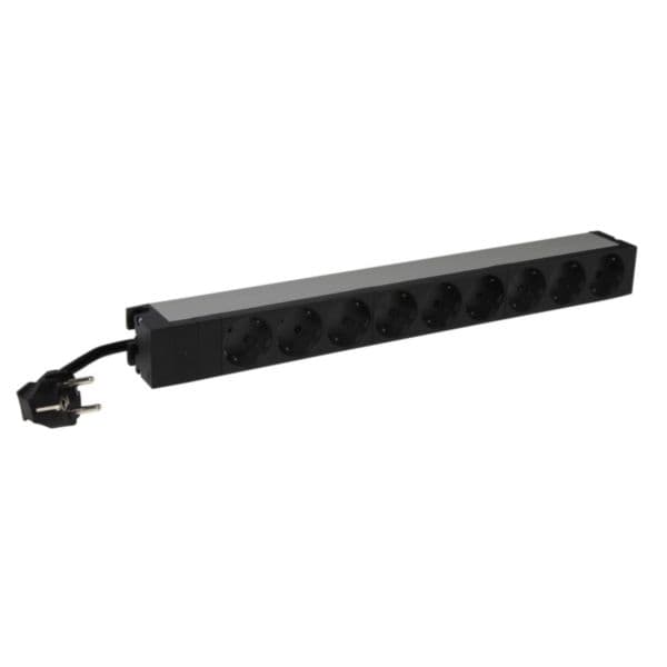 LCS³ 19" PDU 1U 9 x 2P+E german standard with 3m power supply cord and equipped with a power indicator