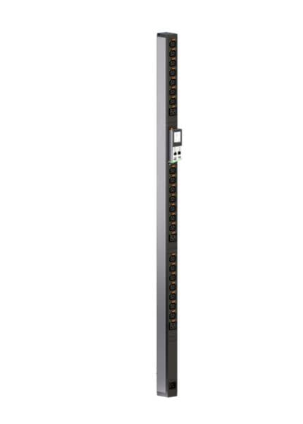Intelligent PDU, switched (Node version), Zero-U, 1 phase 16A, 21 C13 outlets + 3 C19 outlets, with cord locking
