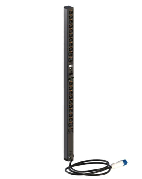Intelligent PDU, metered (Base version), Zero-U, 1 phase 16A, 18 C13 outlets + 4 C19 outlets, with cord locking