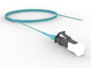 CommScope SINGLE-ENDED LC MM OM4 0.9MM RISER RATED AQUA 3.0FT