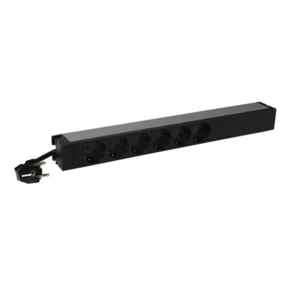 LCS³ 19" PDU 1U 6 x 2P+E german standard with 3m power supply cord