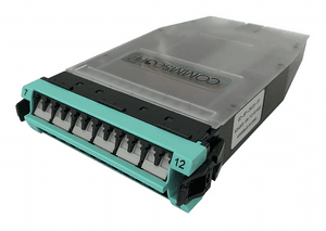 CommScope G2 Splice Cassette, 24LC with internal shutters, OM4, with 250um pigtails, Method B Enhanced