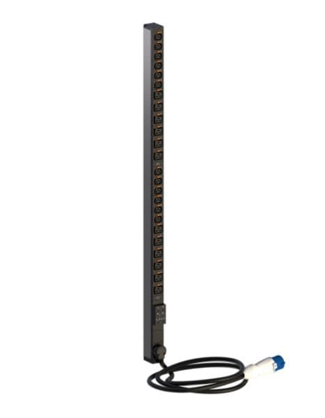 PDU, Zero-U, 1 phase 32A, 12 C13 outlets + 12 C19 outlets, with cord locking