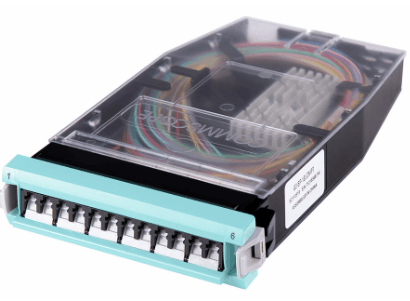 CommScope G2 Splice Cassette, 12LC with internal shutters, OM4, with 250um pigtails, Meth…
