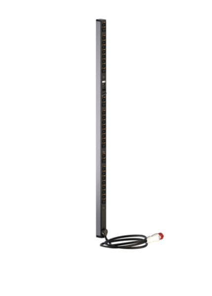 Intelligent PDU, switched (Base version), Zero-U, 3 phase 16A, 24 C13 outlets + 6 C19 outlets, with cord locking