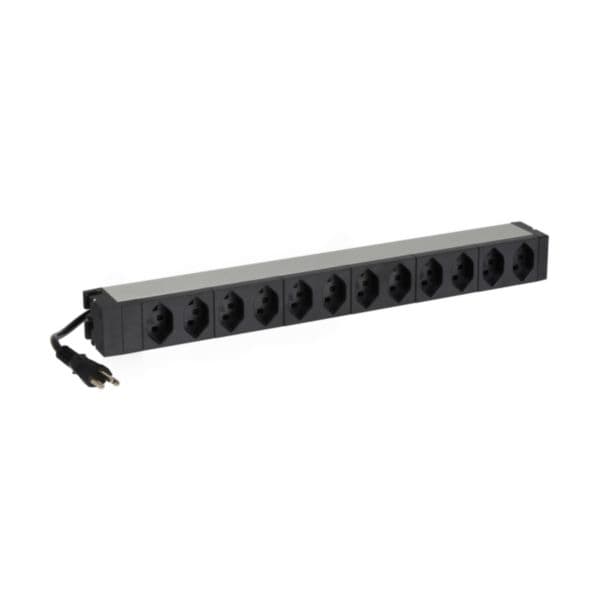 LCS³ 19" PDU basic swiss standard 12 x T23 with 3 power supply cord