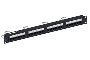 NETCONNECT Cat6 24-Port 1U Loaded Panel (NPP-6-DM)